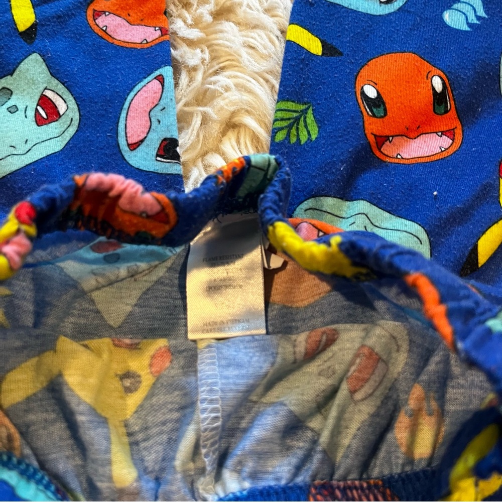 2 Pokemon Kids Pajamas Sets- Blue and Yellow/Black and Yellow - Picture 6 of 16